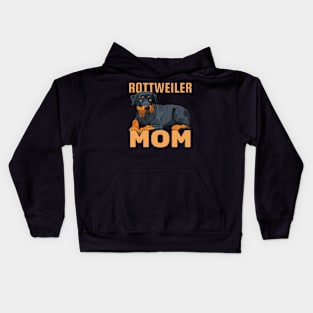 Rottweiler Mom Kids Hoodie